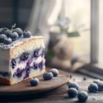 Can I put frozen blueberries in a cake mix